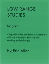 Low Range Studies Guitar and Fretted sheet music cover